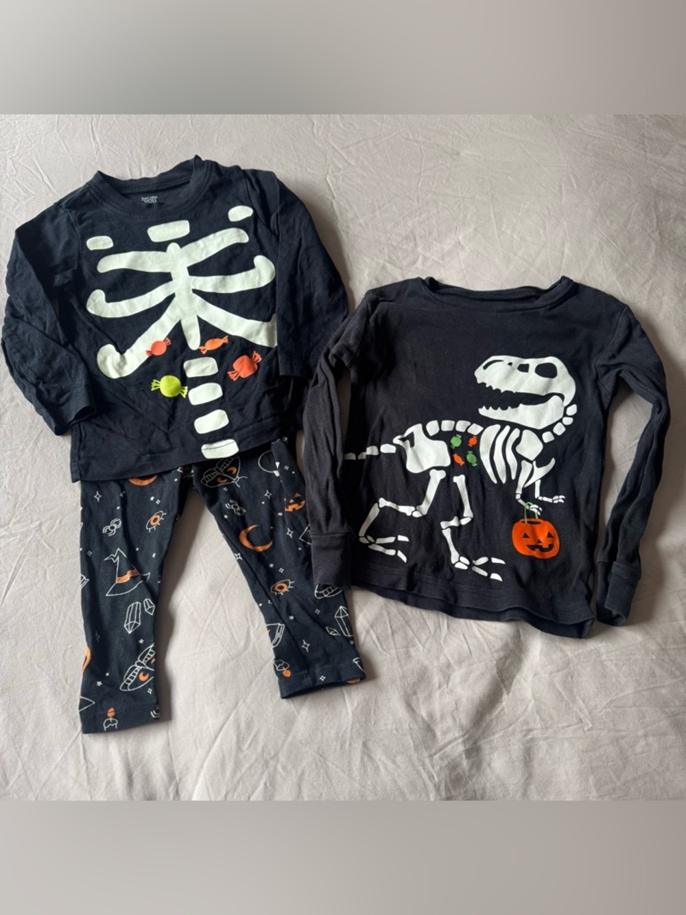 Mismatched Halloween Pajama Set - 2 tops one bottom - Picture 1 of 7
